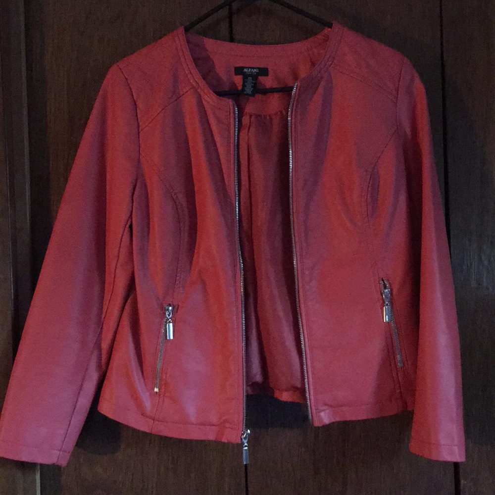 Alfani Leather Feel Jacket